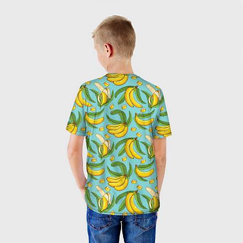 Детская футболка Banana pattern Summer Fashion 2022 / 3D-принт – фото 4