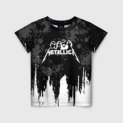 Детская футболка Metallica музыканты