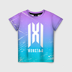 Детская футболка Monsta x neon