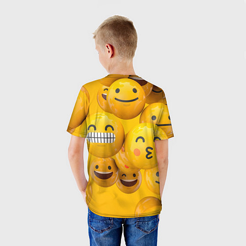 Детская футболка Смаилы / 3D-принт – фото 4