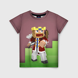 Детская футболка Minecraft Hero Video game