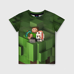 Детская футболка Minecraft Heroes Video game