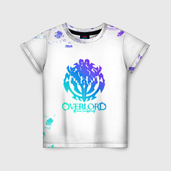 Детская футболка Overlord неоновый логотип