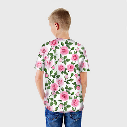 Детская футболка Распустившиеся розы / 3D-принт – фото 4