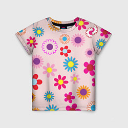 Детская футболка Мультяшные цветочки