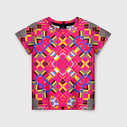 Детская футболка Розовый абстрактный современный узор