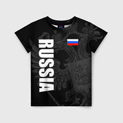 Детская футболка RUSSIA - BLACK EDITION