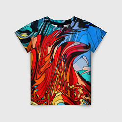 Детская футболка Abstract color pattern Fashion 2022