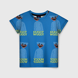 Детская футболка Huggy Wuggy текстура