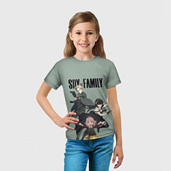 Футболка детская Spy x Family Семья шпиона, цвет: 3D-принт — фото 2
