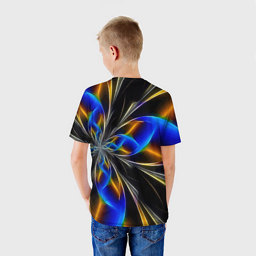 Детская футболка Neon vanguard pattern Fashion 2023 / 3D-принт – фото 4