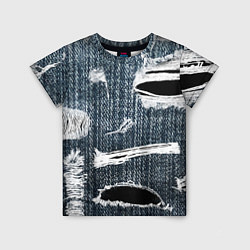 Детская футболка Джинсовое рваньё Fashion trend