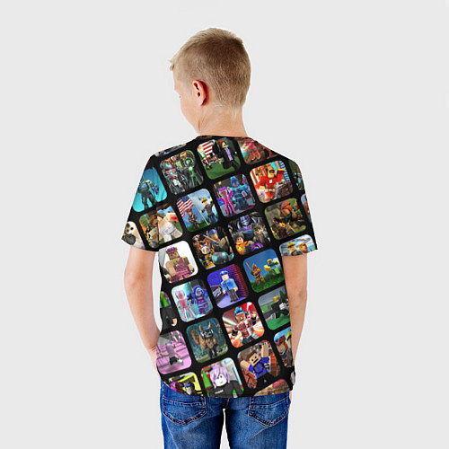 Детская футболка ROBLOX СЮЖЕТЫ / 3D-принт – фото 4