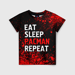 Детская футболка Eat Sleep Pacman Repeat Арт