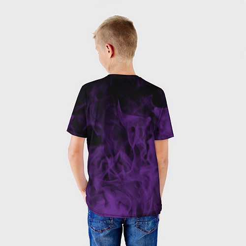Детская футболка Lakers 24 фиолетовое пламя / 3D-принт – фото 4
