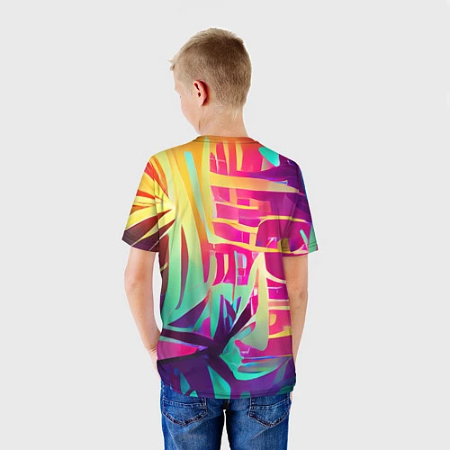 Детская футболка Хиппи вайб / 3D-принт – фото 4