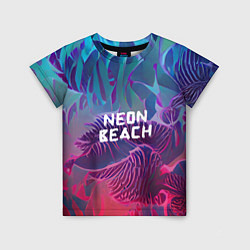 Детская футболка Neon beach