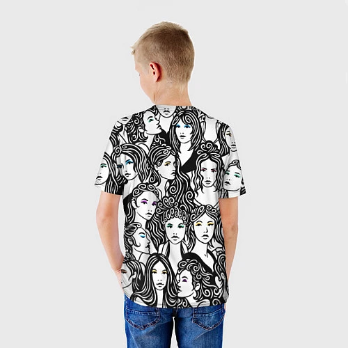 Детская футболка 26 девушек / 3D-принт – фото 4
