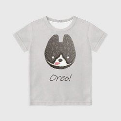 Детская футболка Oreo! Пёсик из офиса разработчиков Sky