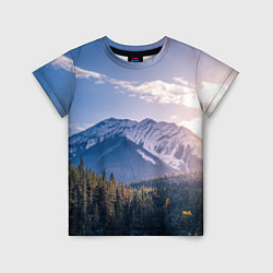 Детская футболка Горы Лес Солнце