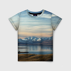 Детская футболка Горы озеро природа