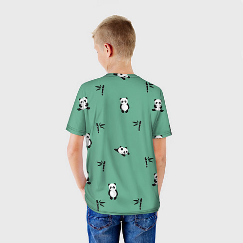 Детская футболка Пандовая семья - Малышка / 3D-принт – фото 4
