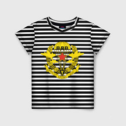 Детская футболка Черная тельняшка - ВДВ