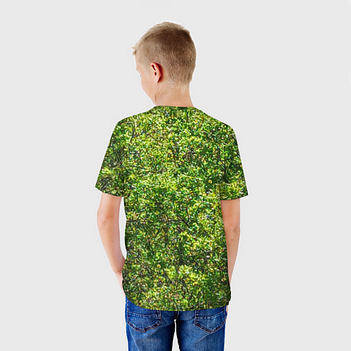 Детская футболка Камуфляж Дубки / 3D-принт – фото 4