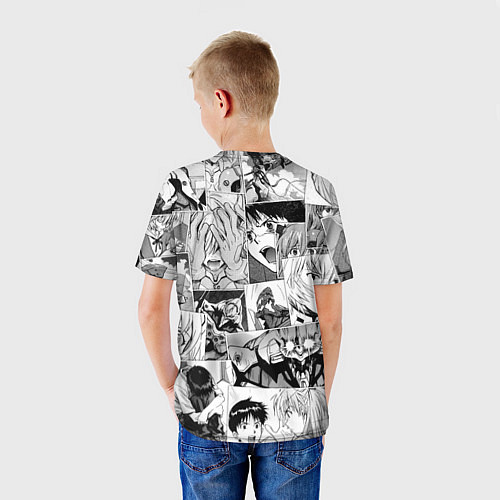 Детская футболка Евангелион паттерн / 3D-принт – фото 4