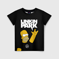 Футболка детская LINKIN PARK ГОМЕР СИМПСОН, SIMPSONS, цвет: 3D-принт