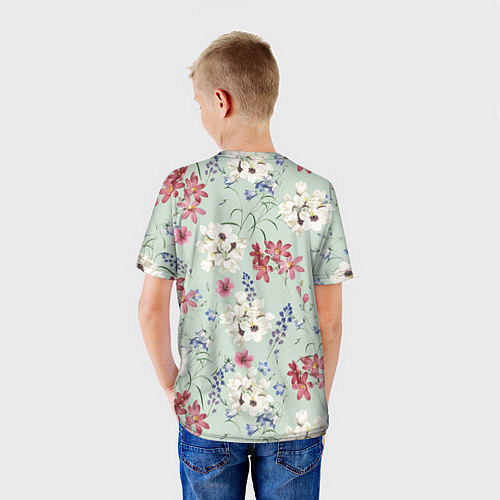 Детская футболка Цветы Зефирантес и Магнолии / 3D-принт – фото 4