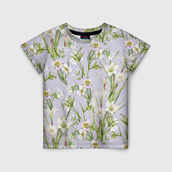 Детская футболка Цветы Лилии и Морозники