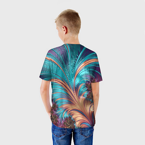 Детская футболка Floral composition Цветочная композиция / 3D-принт – фото 4