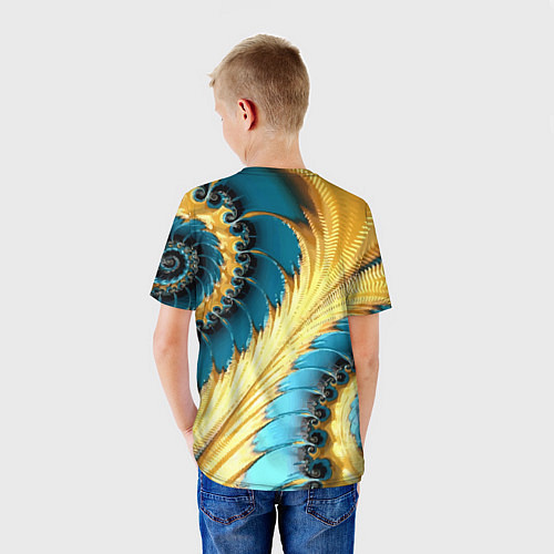 Детская футболка Двойная авангардная спираль Double avant-garde spi / 3D-принт – фото 4