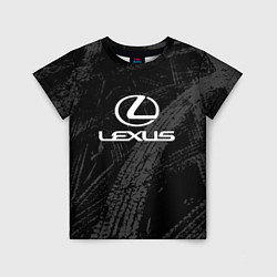 Детская футболка Lexus - следы шин