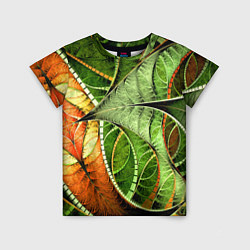 Детская футболка Растительный абстрактный фрактальный паттерн Veget