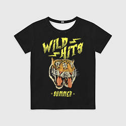 Детская футболка Горячие хиты лета и тигры