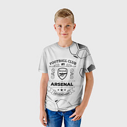 Футболка детская Arsenal Football Club Number 1 Legendary, цвет: 3D-принт — фото 2