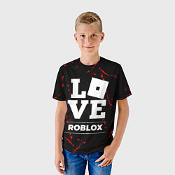 Футболка детская Roblox Love Классика, цвет: 3D-принт — фото 2