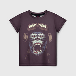 Детская футболка Орущая горилла