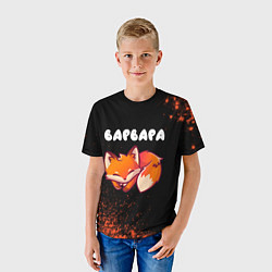 Футболка детская Варвара ЛИСИЧКА Арт, цвет: 3D-принт — фото 2