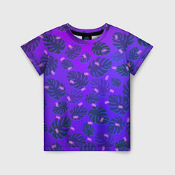 Детская футболка Неоновый Chill и пальмовые листья