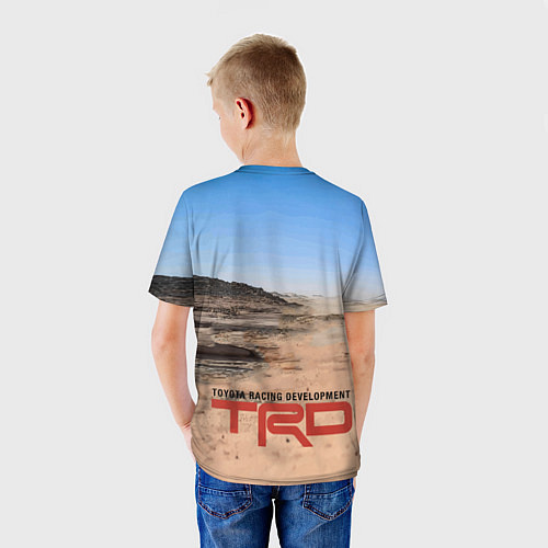 Детская футболка Toyota Gazoo Racing Rally Desert Competition Ралли / 3D-принт – фото 4
