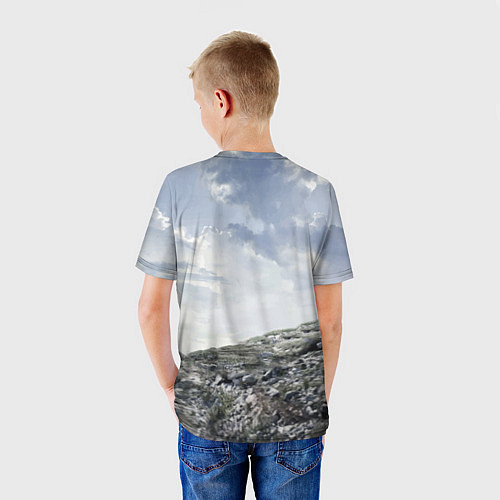 Детская футболка Toyota Land Cruiser Prado на скальных камнях Mount / 3D-принт – фото 4