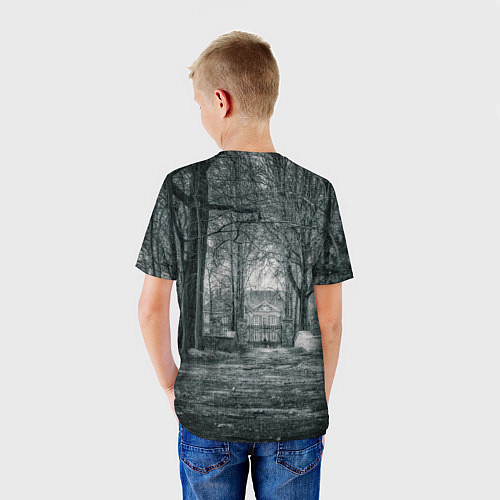 Детская футболка Мрачный особняк / 3D-принт – фото 4