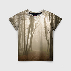Детская футболка Туманный лес на восходе