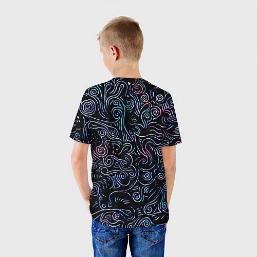 Детская футболка Strange patterns / 3D-принт – фото 4