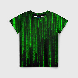 Детская футболка Двоичный код Матрица