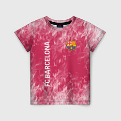 Детская футболка Barcelona Пламя