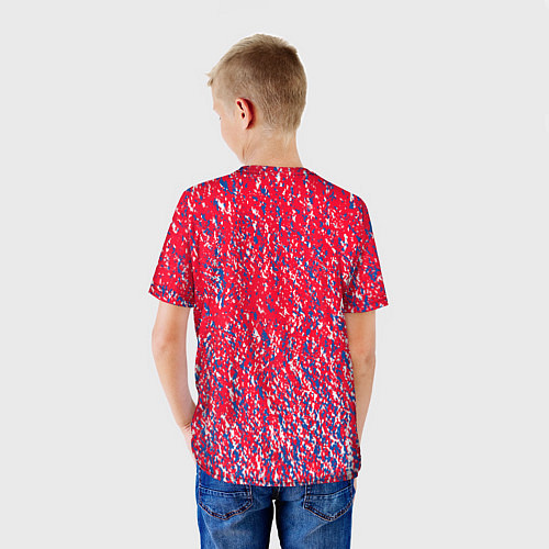 Детская футболка Bayern munchen брызги красок / 3D-принт – фото 4
